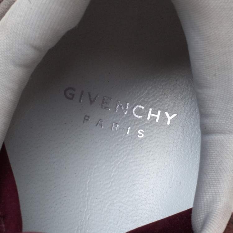 Pre Owned Givenchy Multicolor Suede and Leather Elastic Strap Active Sneakers Size 37
