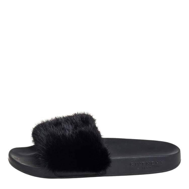 Givenchy Paris Mink Fur Mules