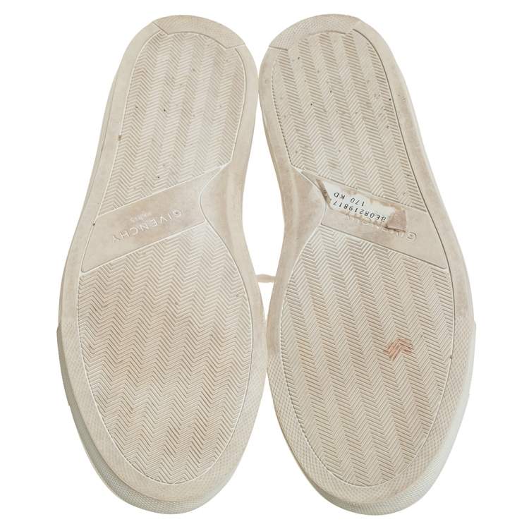 Pre Owned Givenchy White/Pink Leather Urban Street Knot Low Top Sneakers Size 36