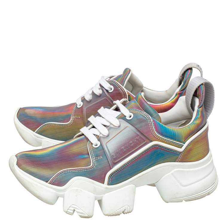 Pre Owned Givenchy Multicolor Polyurethane Jaw Low Top Sneakers Size 38