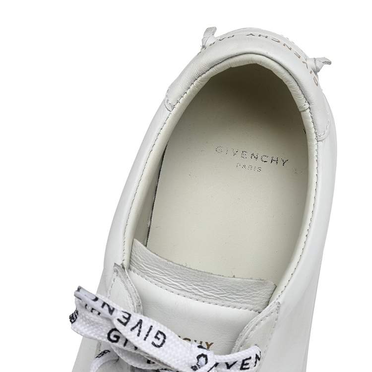 Pre Owned Givenchy White Leather Urban Street Low Top Sneakers Size 38