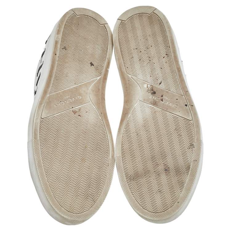 Pre Owned Givenchy Multicolor Leather Reverse Logo Urban Street Sneakers Size 38