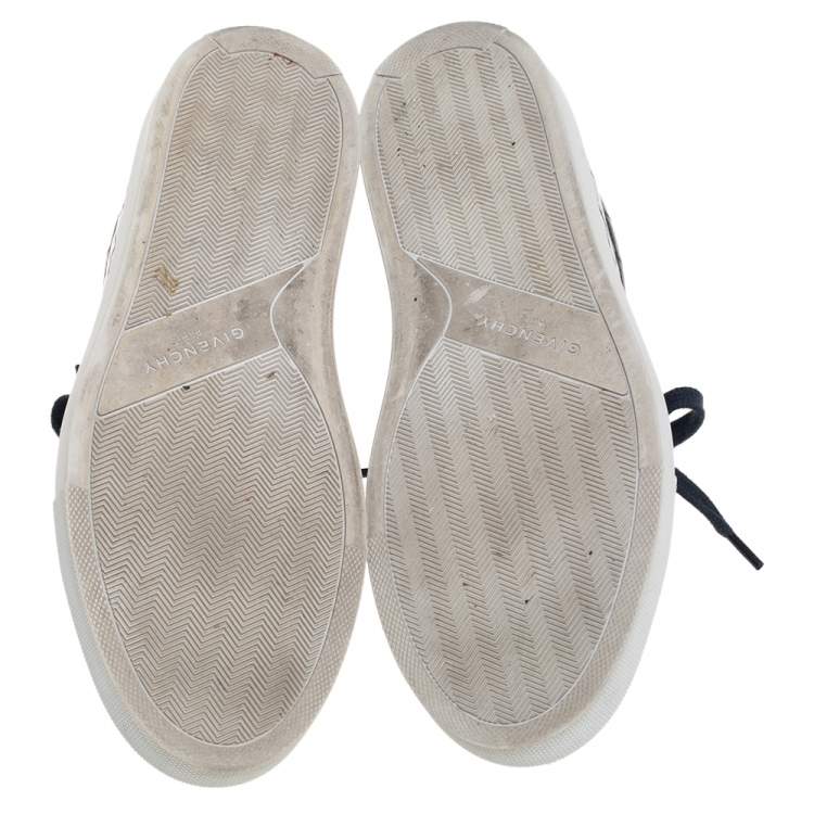 Pre Owned Givenchy Black Croc Embossed Leather Urban Street Sneakers Size 38 