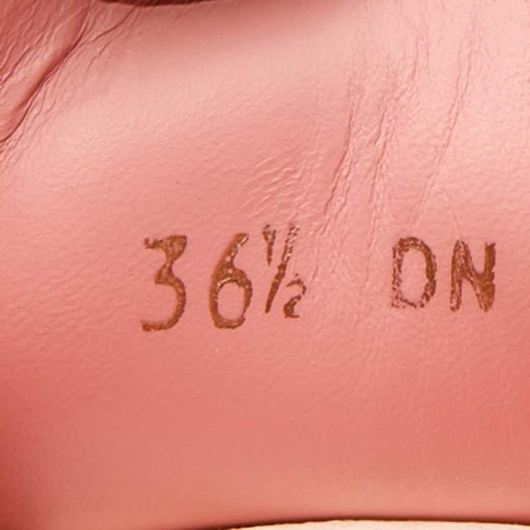 Pre Owned Givenchy White/Pink Leather Reverse Logo Urban Street Sneakers Size 36.5