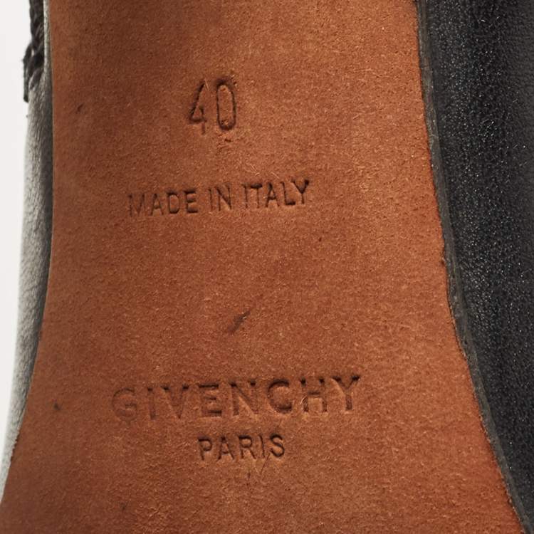 Pre Owned Givenchy Black Suede Ankle Boots Size 40