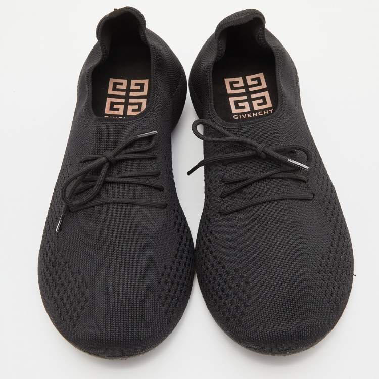 Pre Owned Givenchy Black Stretch Knit TK-360 Sneakers Size 36
