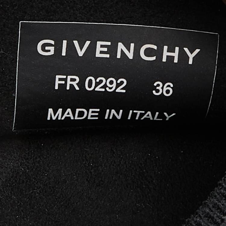 Pre Owned Givenchy Black Stretch Knit TK-360 Sneakers Size 36