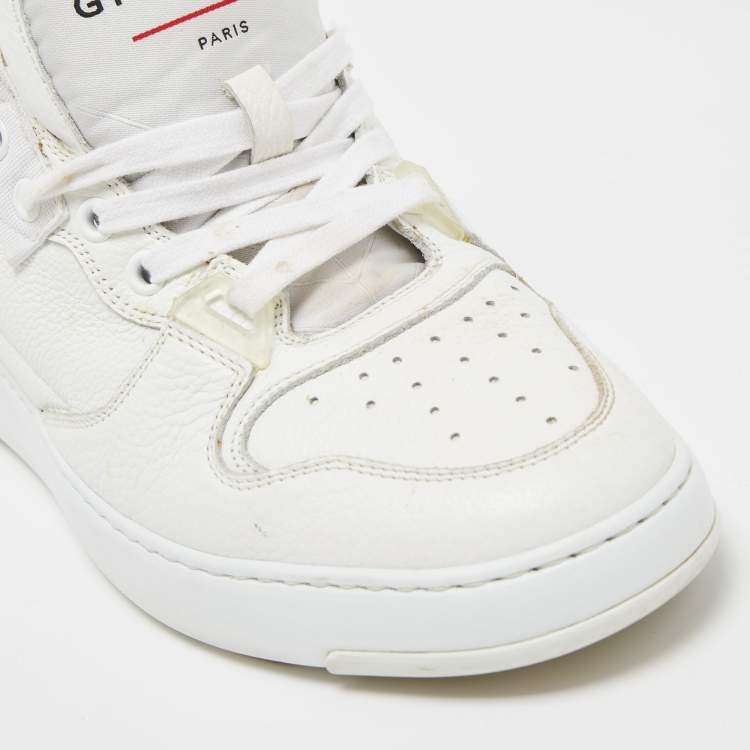 Pre Owned Givenchy White Leather Low Top Sneakers Size 39