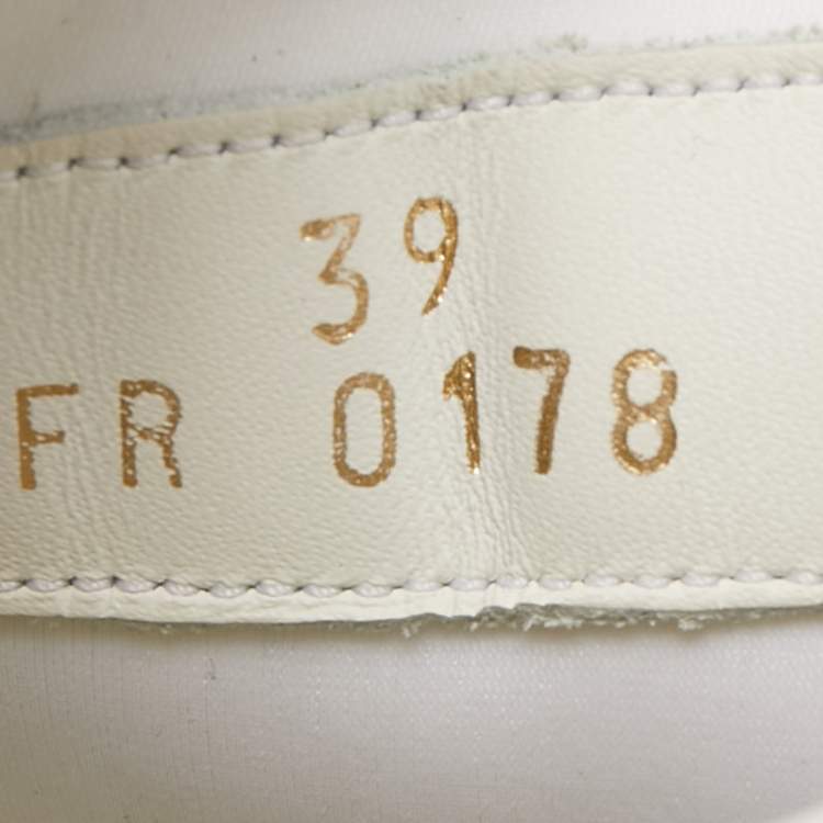 Pre Owned Givenchy White Leather And Neoprene Fabric Jaw Low Sneakers Size 39
