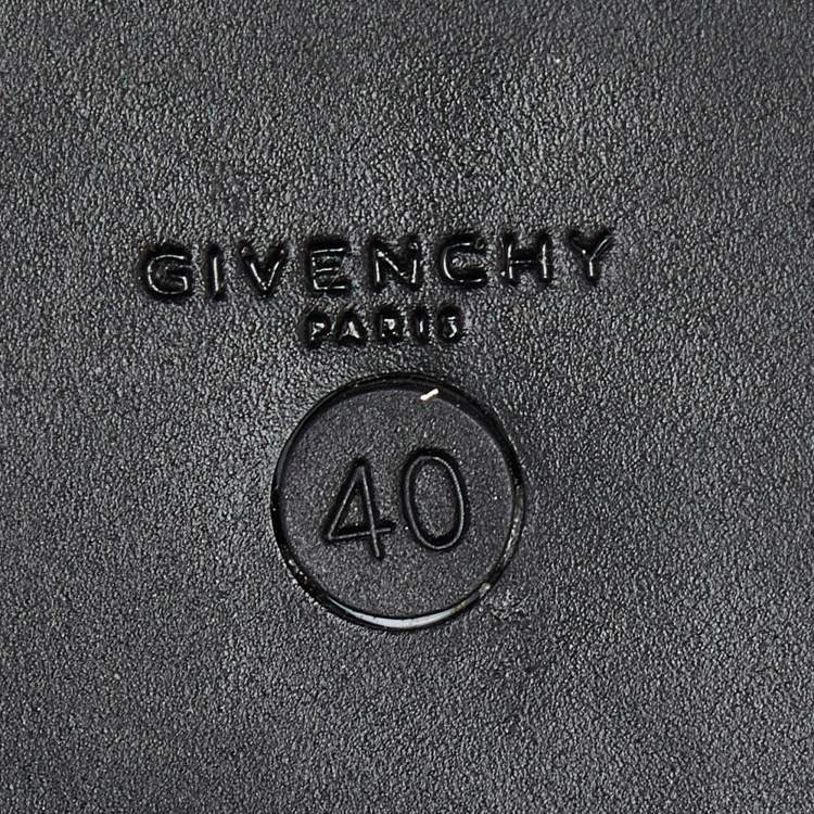 Pre Owned Givenchy Black Rubber Waterproof Rain Boots Size 40
