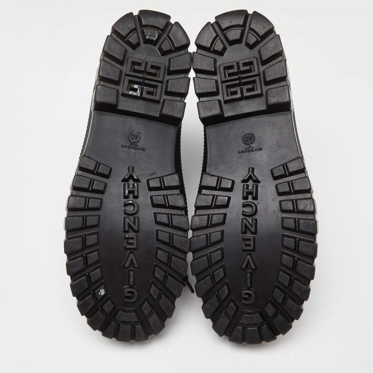 Pre Owned Givenchy Black Rubber Waterproof Rain Boots Size 40
