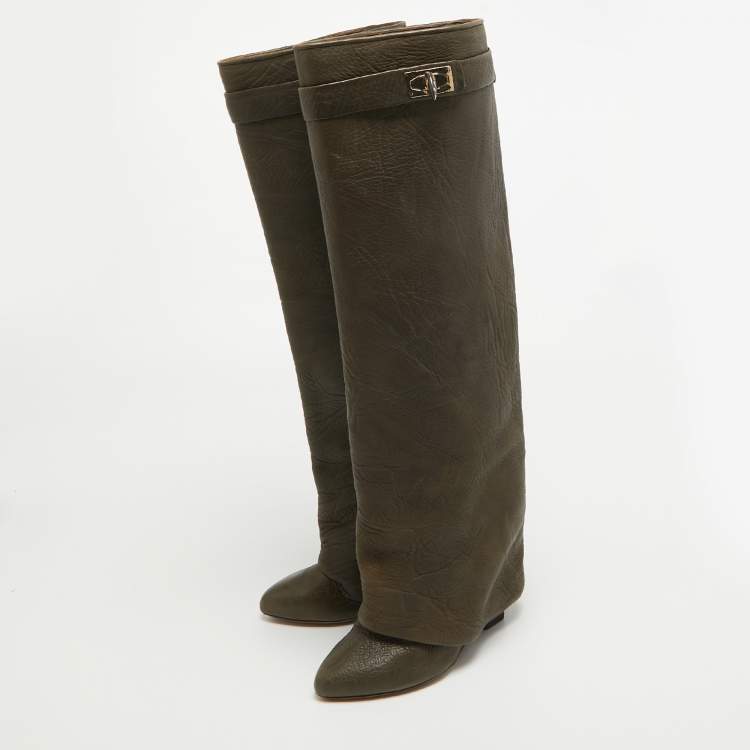 Givenchy boots olive green hotsell