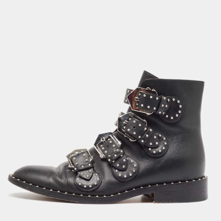 givenchy leather wedge boots