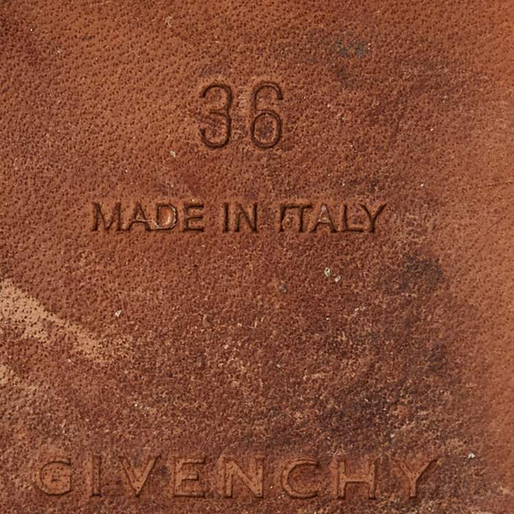 مملوكة مسبقًا Givenchy Black Leather Bedford Flat Mules Size 36