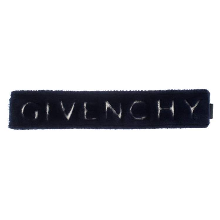 Givenchy Blue Faux Fur and Leather Bag 