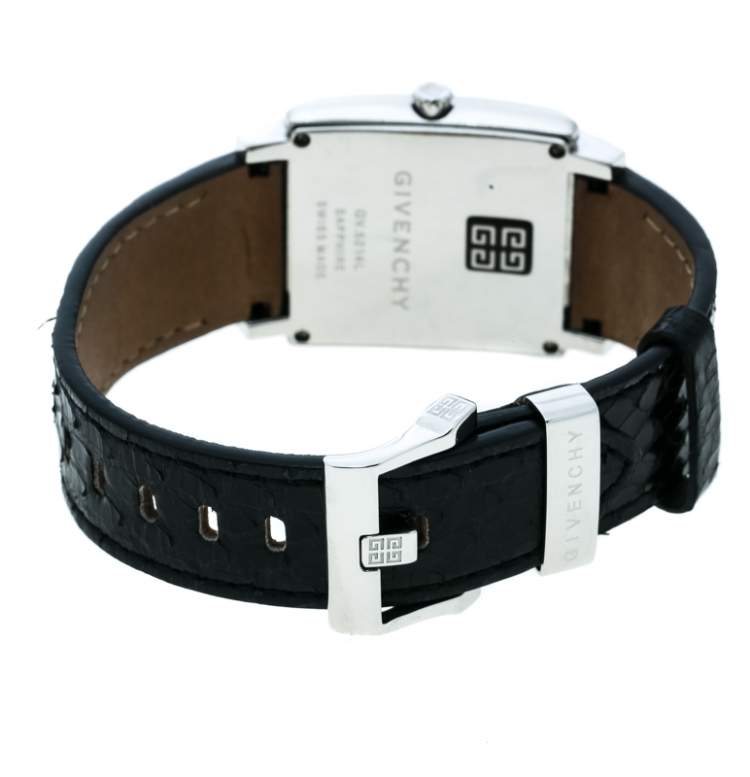Pre Owned Givenchy Mother of Pearl Stainless Steel Diamonds GV5214L Women's Wristwatch 31 mm
