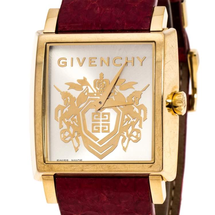 Pre Owned Givenchy Gold Plated Stainless Steel GV.5214M Unisex Wristwatch 38 mm
