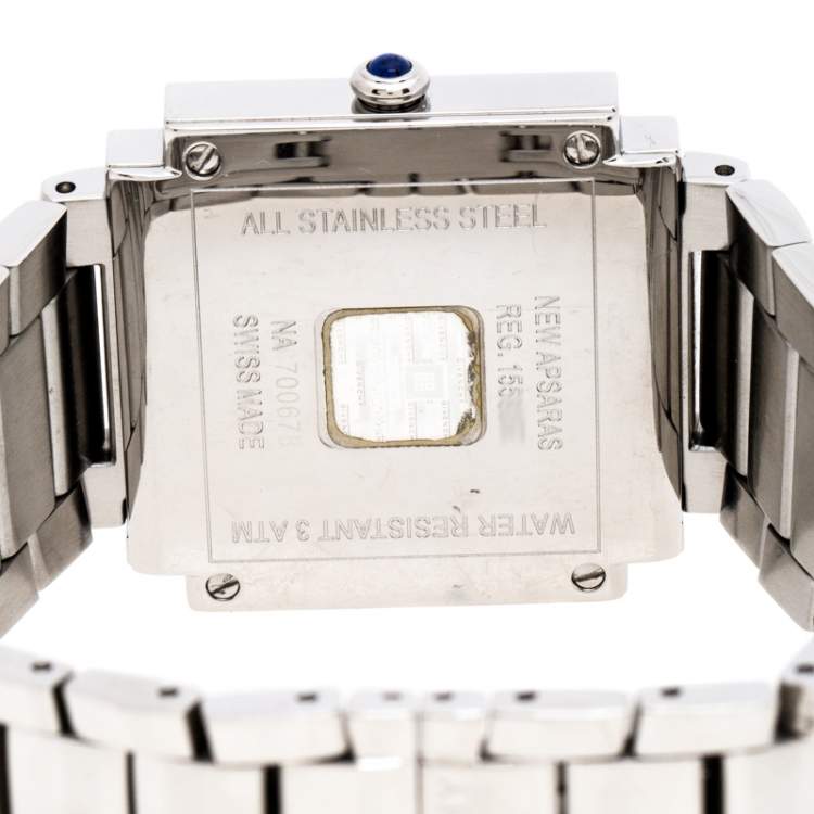Pre Owned Givenchy Silver Stainless Steel New Apsaras REG.15588962 Women's Wristwatch 35MM