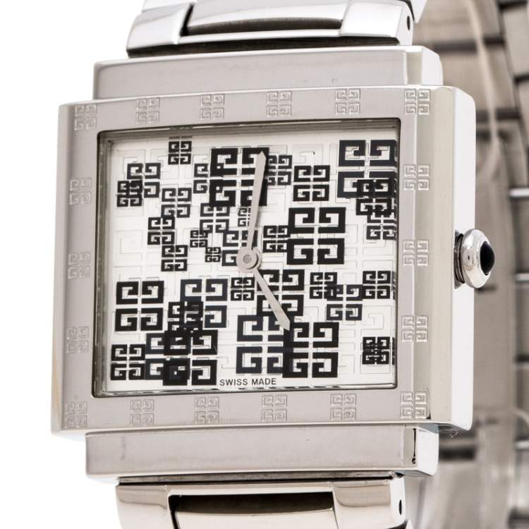 Pre Owned Givenchy Silver Stainless Steel New Apsaras REG.15588962 Women's Wristwatch 35MM
