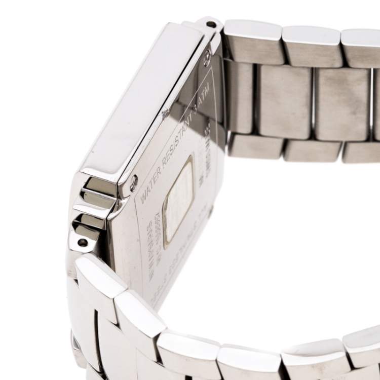 Pre Owned Givenchy Silver Stainless Steel New Apsaras REG.15588962 Women's Wristwatch 35MM
