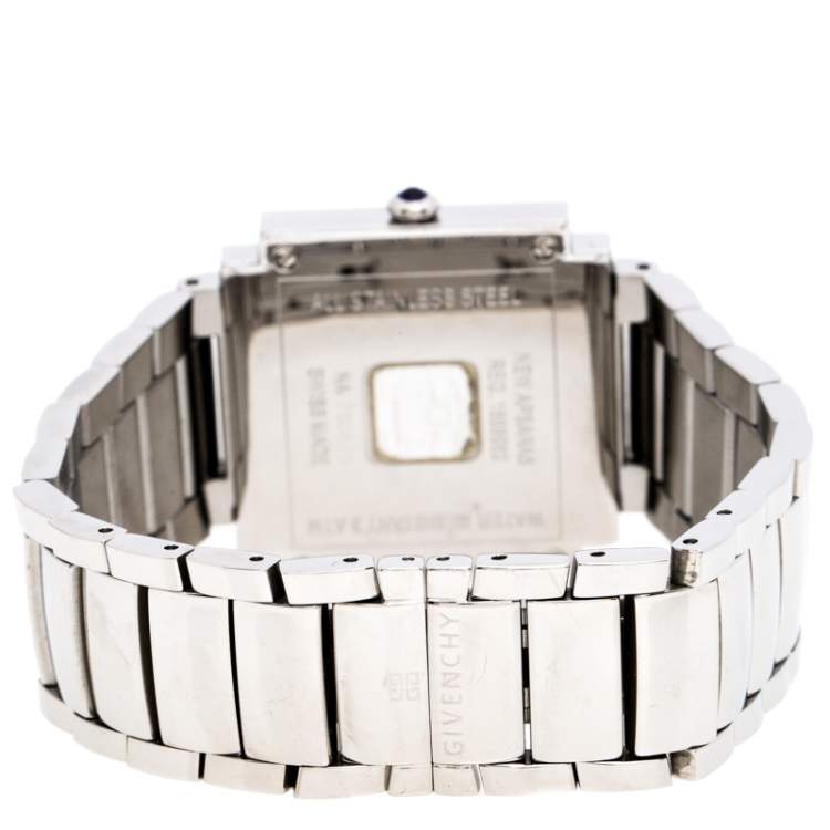 Pre Owned Givenchy Silver Stainless Steel New Apsaras REG.15588962 Women's Wristwatch 35MM