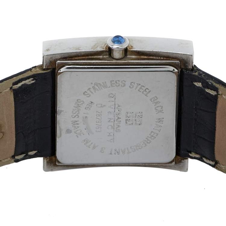 Pre Owned Givenchy White Stainless Steel Apsaras Women's Wristwatch 27MM
