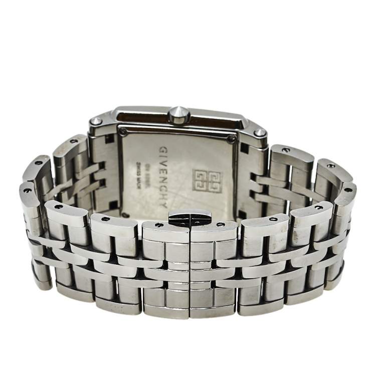 Pre Owned Givenchy Black PVD Coated Stainless Steel G.V. 5262L Women's Wristwatch 32 mm