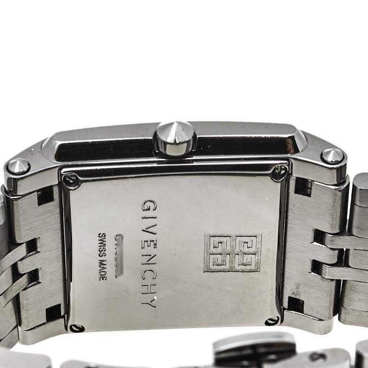 Pre Owned Givenchy Black PVD Coated Stainless Steel G.V. 5262L Women's Wristwatch 32 mm