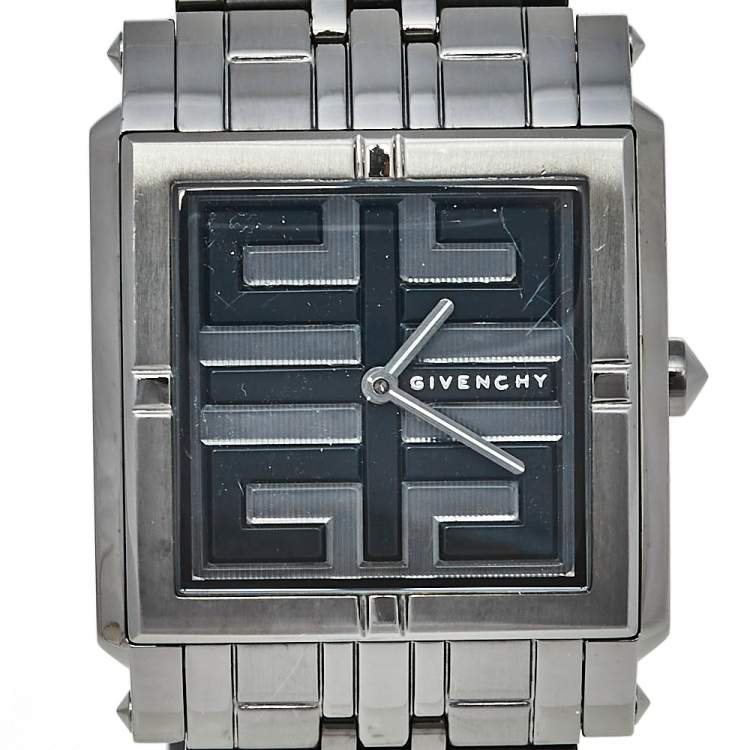 Pre Owned Givenchy Black PVD Coated Stainless Steel G.V. 5262L Women's Wristwatch 32 mm
