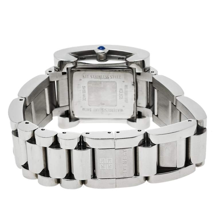 Pre Owned  Givenchy White Stainless Steel Koleos 003013727 Women's Wristwatch 29 mm