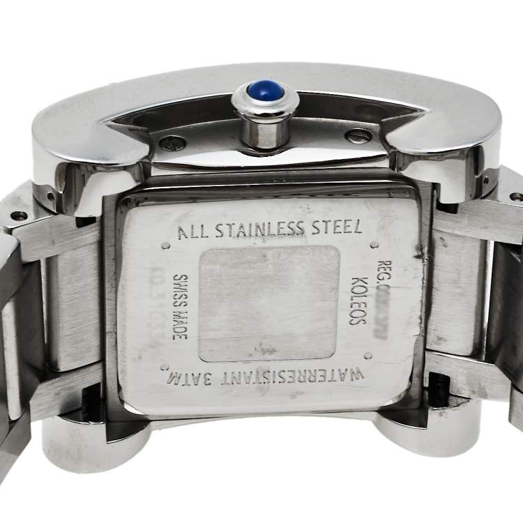 Pre Owned  Givenchy White Stainless Steel Koleos 003013727 Women's Wristwatch 29 mm