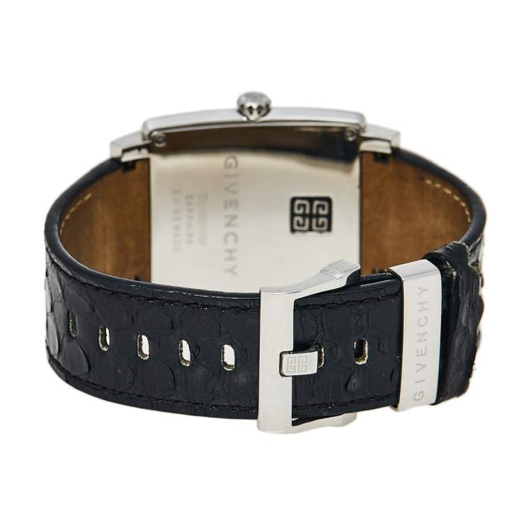 Pre Owned Givenchy Mother of Pearl Stainless Steel Diamonds GV.5214M Women's Wristwatch 38 mm