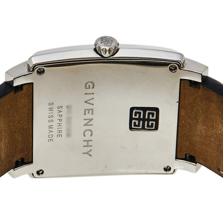 Pre Owned Givenchy Mother of Pearl Stainless Steel Diamonds GV.5214M Women's Wristwatch 38 mm
