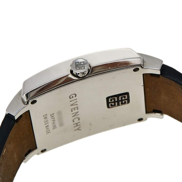 Pre Owned Givenchy Mother of Pearl Stainless Steel Diamonds GV.5214M Women's Wristwatch 38 mm