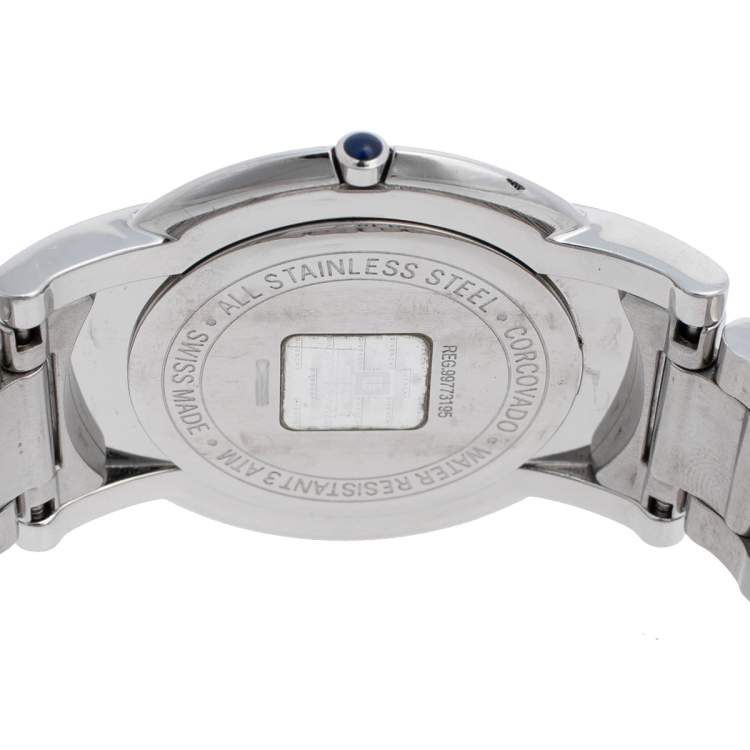 Pre Owned Givenchy Black Stainless Steel Corcovado REG.99773195 Unisex Wristwatch 40 mm