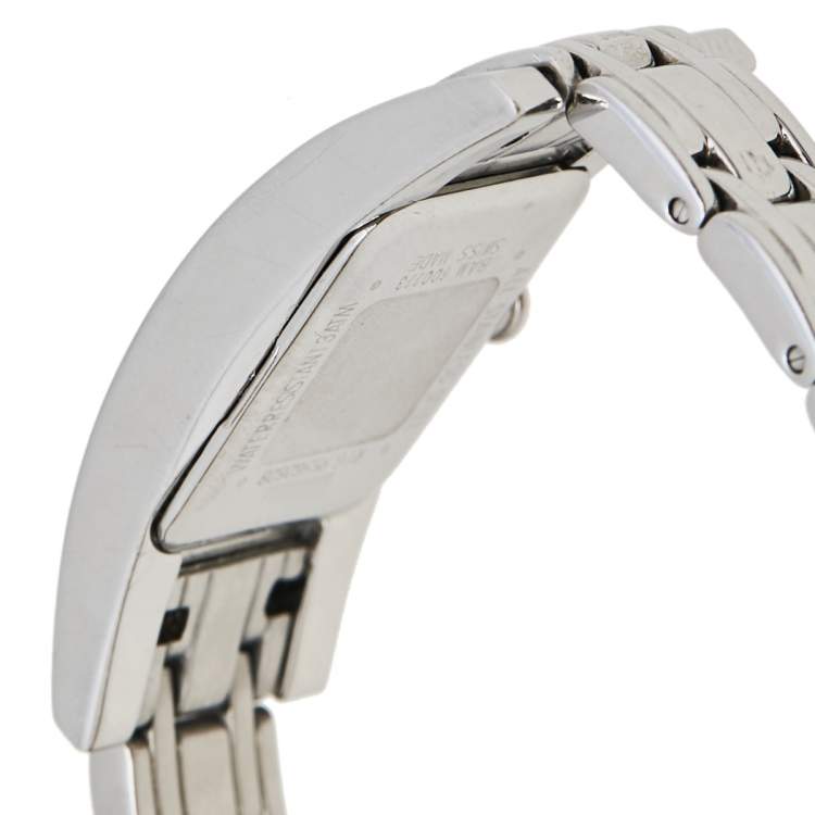 Pre Owned Givenchy Mother of Pearl Stainless Steel Diamond Bambou REG.95562628 Women's Wristwatch 17 mm