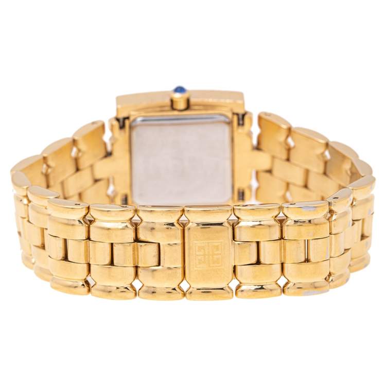 Pre Owned Givenchy White Gold Plated Stainless Steel Asparas REG1558962 Women's Wristwatch 23 mm