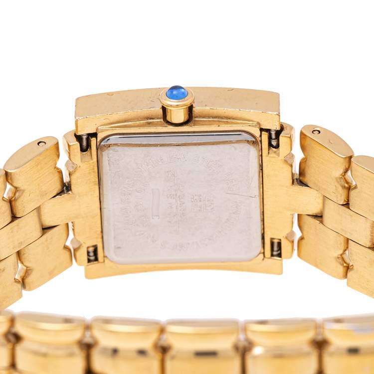 Pre Owned Givenchy White Gold Plated Stainless Steel Asparas REG1558962 Women's Wristwatch 23 mm