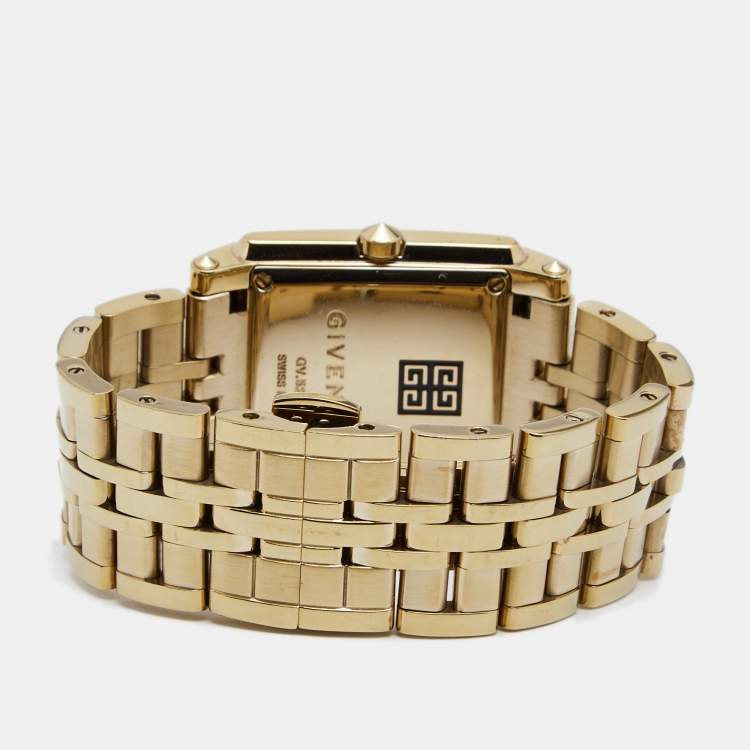Pre Owned Givenchy Gold Tone Stainless Steel GV.5262L Women's Wristwatch 32 mm