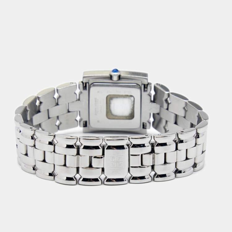Pre Owned Givenchy Silver White Stainless Steel Apsaras REG1558962 Women's Wristwatch 23 mm