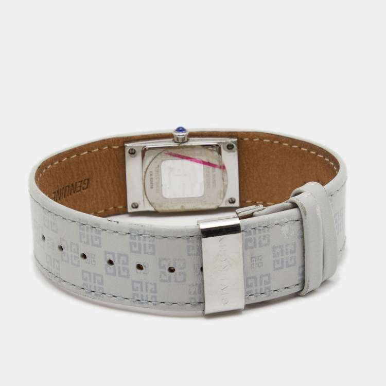 Pre Owned Givenchy Grey Stainless Steel Expression REG. 92438731 Women's Wristwatch 18 MM