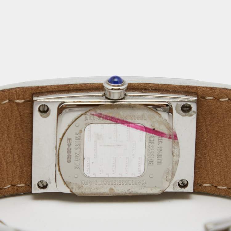 Pre Owned Givenchy Grey Stainless Steel Expression REG. 92438731 Women's Wristwatch 18 MM