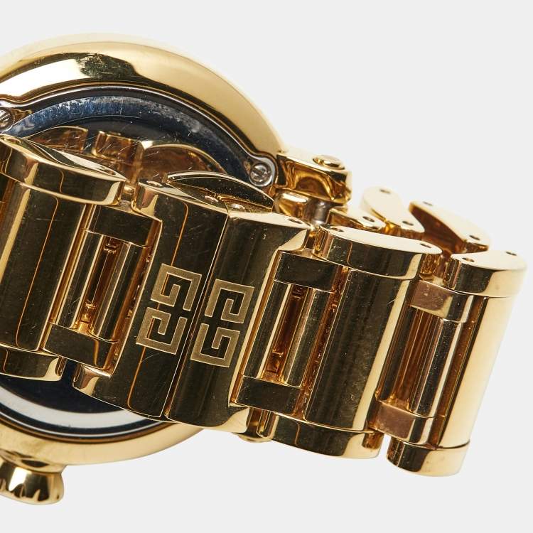 Pre Owned Givenchy Champagne Gold Plated Stainless Steel GV.5202L Women's Wristwatch 36 mm