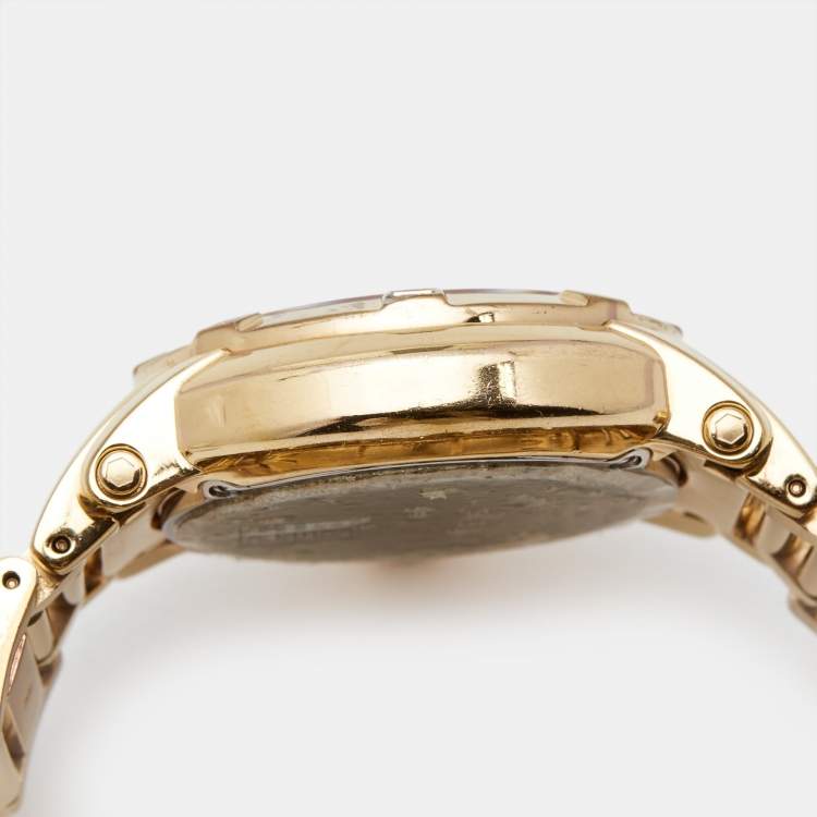 Pre Owned Givenchy Rose Gold PVD Coated Stainless Steel Diamond GV.5202L Women's Wristwatch 36 mm