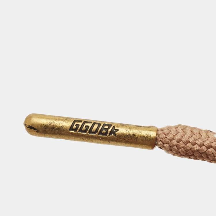 Pre Owned Golden Goose Brown Leather Glasses Case Clip and Hiking Strap