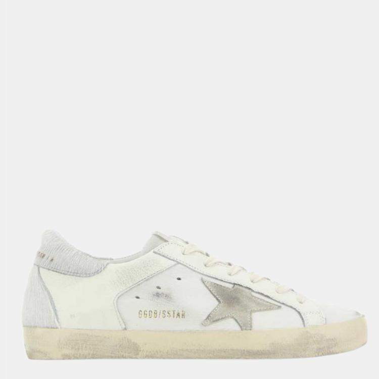 مملوكة مسبقًا Golden Goose Multi Leather Super Star Low Top Sneakers Size EU 36