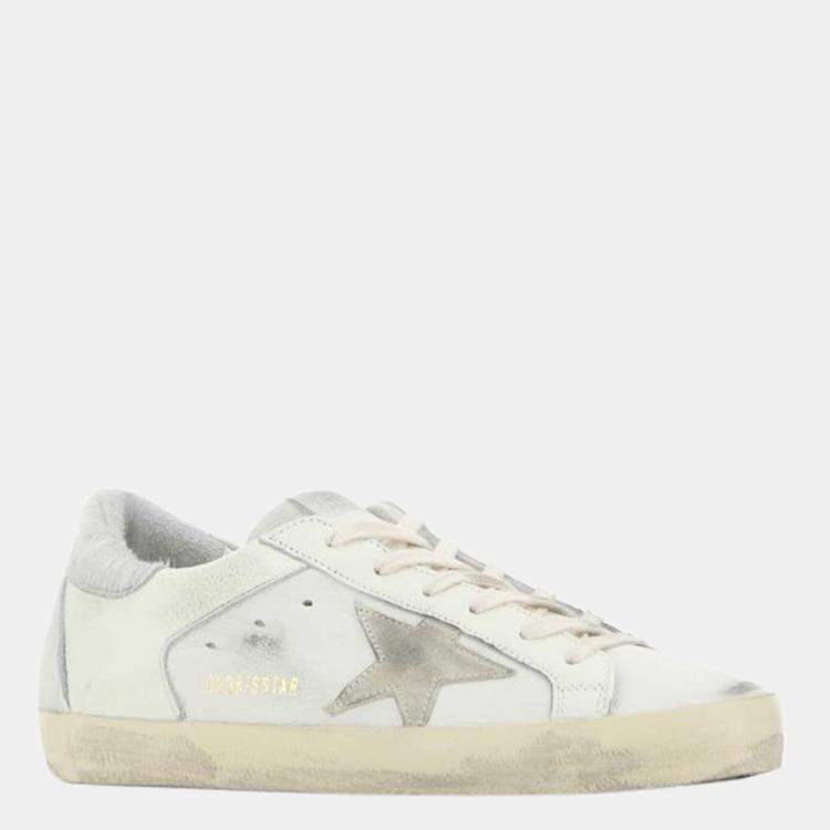 مملوكة مسبقًا Golden Goose Multi Leather Super Star Low Top Sneakers Size EU 36