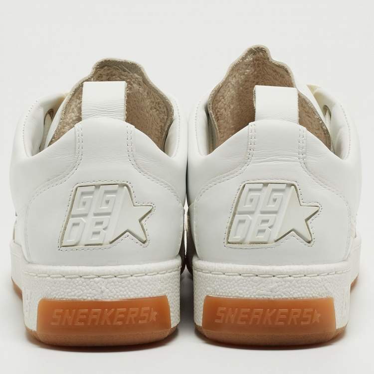 Pre Owned Golden Goose White Leather Yeah Low Top Sneakers Size 36