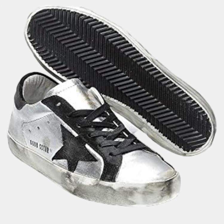 Pre Owned Golden Goose Black Leather Sneaker EU 38