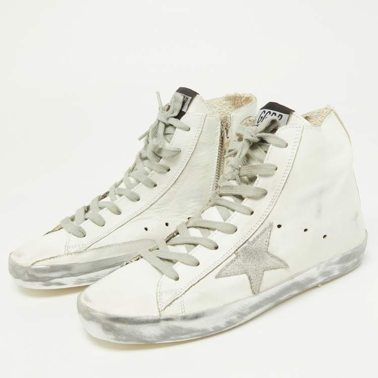 Golden Goose White Leather Francy Sneakers Size 39 Golden